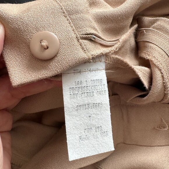 Pleated Wide Leg Shorts S/M 28 Waist Khaki Tan - Picture 13 of 15